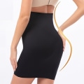 Miniatyrbild 5 av 5: Hög midja Magkontroll Slips Kvinna Sömlös Bantning Halv Slip Underkläder Shapewear Body Shaper Underklänning Underklänning Shapers, svart