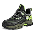Miniatyrbild 1 av 5: Pojkar Flickskor Utomhusvandring Vattentät Sneaker för barn 2J201 BlackGreen 32