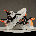 Miniatyrbild 3 av 5: Pojkar Flickor Sneakers Andas löparskor Mode Sportskor 3A319 White 38