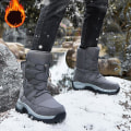 Miniatyrbild 5 av 5: Herr Dam Vinterstövlar Snow Boot Plysch Varma Skor Vattentät Boot 2K219 Gray 43