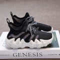Miniatyrbild 3 av 5: Barnsneakers Löparskor som andas Mode Pojkar Flickor Sportskor 2Lta918 Black 30