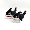 Miniatyrbild 1 av 5: Tecknad Shark Bomulttofflor Vinter inomhus utomhustofflor för kvinnor 2Lyj01 37