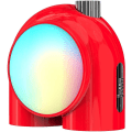 Miniatyrbild 1 av 3: Divoom Planet-11 - Trådlös Smart Bordslampa, Programmerbar Mood Light med RGB LED,Röd