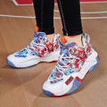 Miniatyrbild 4 av 5: Basketskor för barn Mode Halkfria sneakers Sportskor som andas A8038 White 40