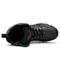 Miniatyrbild 4 av 5: Män High Top Taktiska Militär Stövlar Utomhus Andas Mesh Sneakers 0L523 Black 45