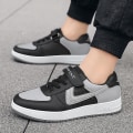 Miniatyrbild 5 av 5: Pojkar Sneakers Andas Flickor Skateboard Skor Löparskor 3D9877 Gray 32