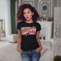 Miniatyrbild 3 av 3: Hater Hate Citat Slogan Women Blackt-shirt M