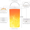 Miniatyrbild 2 av 5: Led Flame Lampe, Led Flame Light Med Fjärrkontroller, USB Uppladdningsbar, Flimrande Led Flame Effect Lampes För Möbeldekoration, Rumsdekoration,