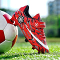 Miniatyrbild 3 av 5: Barn Ungdom Gräs Fotbollsskor Skor Fotboll inomhus Fritidssport casual X1577A Red 30