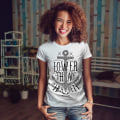 Miniatyrbild 2 av 3: Lower Than Heaven Whitet-shirt för kvinnor L