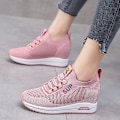 Miniatyrbild 5 av 5: Casual för kvinnor Andas Loafers Mode Höjdökande skor 2Dkhs-3A Pink 40