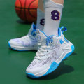 Miniatyrbild 5 av 5: Pojkar Flickor Basketskor Mode Halkfria sneakers Andas Sportskor för barn 2Ly028 WhiteBlue 31