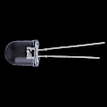 Miniatyrbild 3 av 5: 20st 10mm 0,5w Vit 290 000 mcd 40° Large Chip Ultra Bright LED-lampor