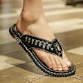 Miniatyrbild 4 av 5: Herr Sport Flip Flops Komfort Casual Stringsandaler Utomhus 3C8611 Black 44