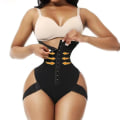 Miniatyrbild 1 av 4: Exceptionell Shapewear för kvinnor 2-i-1 Höftlyftande byxor med hög midja för kvinnor Casual Shaper Underkläder Dammanschett Tummy Trainer, svart L