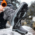 Miniatyrbild 4 av 5: Herr Dam Vinterstövlar Snow Boot Plysch Varma Skor Vattentät Boot 2K219 Gray 44