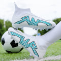 Miniatyrbild 2 av 5: Fotbollsskor för män Halkfria fotbollsskor Klossar Gräs Fotbollssneakers Yjck15-1 White 40