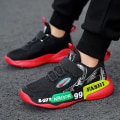 Miniatyrbild 5 av 5: Sneakers för barn Andas löparskor Mode Sportskor L888 BlackRed 35
