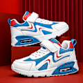 Miniatyrbild 5 av 5: Pojkar Flickor Sneakers Andas löparskor Mode Sportskor 3Ab817 WhiteBlue 30