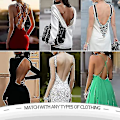 Miniatyrbild 4 av 5: Kvinnor kastar djup V-ringad Body Shaper Axelbandslös Backless Body Shapewear Beige M