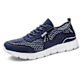 Miniatyrbild 1 av 4: Män Skor Höst Soft Loafers Skor Lättvikt Billiga Mesh Casual Herr Sneakers 2G8928-1 Blue 40