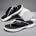 Miniatyrbild 4 av 5: Herrflip-flops stringtrosor Sandaler Komforttofflor för stranden 3C8128 Black 41
