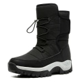 Miniatyrbild 1 av 5: Herr Dam Vinterstövlar Snow Boot Plysch Varma Skor Vattentät Boot 2K219 Black 45