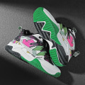 Miniatyrbild 3 av 5: Barn Basketskor Mode Pojkar Flickor Sneakers Sportskor som andas 2L7066 BlackGreen 39