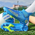 Miniatyrbild 2 av 5: Fotbollsskor för män Halkfria fotbollsskor för herr, Gräs Fotbollssneakers 2K4000 Blue 40