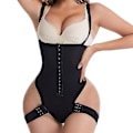 Miniatyrbild 1 av 5: Exceptionell Shapewear för kvinnor 2-i-1 Höftlyftande byxor med hög midja för kvinnor Casual Shaper Underkläder Dammanschett Tummy Trainer, svart