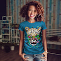 Miniatyrbild 2 av 3: Cool Leopard Kunglig T-shirt för kvinnor L