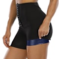 Miniatyrbild 1 av 4: Midjetränare Svett Bastu Byxor Kroppsformare Slimming Byxor Dam Waist trainer Magen Hot Thermo Sweat Leggings Fitness Träning,9 To Point Byxor Blå L XL