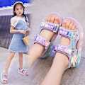 Miniatyrbild 5 av 5: Strandtofflor för flickor Modesandaler Halkfria inomhusskor utomhus 3Bcb9136 Purple 34