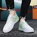 Miniatyrbild 4 av 5: Casual för män Halkfria platta skor som andas Frq623 LightGreen 41