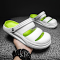 Miniatyrbild 2 av 4: Herr Dam Strandtofflor Mode Sandaler Utomhus Inomhusskor 2766 WhitetGreen 40-41