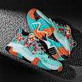 Miniatyrbild 3 av 5: Basketskor för barn Mode Halkfria sneakers Sportskor som andas A8038 Cyan 34
