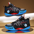Miniatyrbild 3 av 5: Barn Basketskor Mode Pojkar Flickor Sneakers Andas Sportskor 2207 Black 31