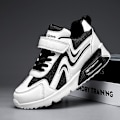 Miniatyrbild 3 av 5: Pojkar Flickor Sneakers Andas löparskor Mode Sportskor 3Ab817 BlackWhite 34