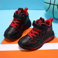 Miniatyrbild 2 av 5: Pojkar Flickor Basketskor Barn Sneakers Andas Sportskor 5088 BlackRed 40