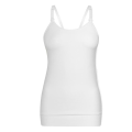 Miniatyrbild 2 av 3: Dam Camisoles Toppar med inbyggd vadderad BH Basic andas linne White S