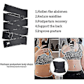 Miniatyrbild 4 av 5: Invisible Wrap Waist Trainer Tejp Snatch Me Up Bandage Kvinnor Bantning Bälte Omlott Bälte Bastu Trimmer Bälte Red 4M