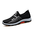 Miniatyrbild 1 av 5: Sommar Mesh Män Skor Lättvikts Sneakers Herr Mode Casual Walking Skor 2G107 Black 41