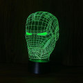 Miniatyrbild 4 av 4: Iron Man Mask 3d Led Nattlampa Barn Sovrum Bordslampa
