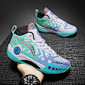 Miniatyrbild 4 av 5: Barn Basketskor Mode Pojkar Flickor Sneakers Andas Sportskor 2207 Cyan 34