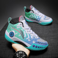 Miniatyrbild 4 av 5: Barn Basketskor Mode Pojkar Flickor Sneakers Andas Sportskor 2207 Cyan 38