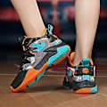 Miniatyrbild 5 av 5: Barn Basketskor Mode Pojkar Flickor Sneakers Sportskor som andas 2L7066 BlackOrange 35