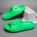 Miniatyrbild 3 av 5: Strandtofflor för män Modesandaler Utomhus Halkfria inomhusskor 3Bs2180 Green 40-41