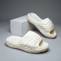 Miniatyrbild 3 av 5: Strandtofflor för män Modesandaler Utomhus Halkfria inomhusskor 3B3069 Beige 41-42