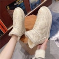 Miniatyrbild 2 av 5: Dam Vinterstövlar Snow Boot Plysch Varma Skor Vattentät Boot X-01 Beige 38