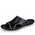 Miniatyrbild 1 av 5: Herrtofflor Halkfria sandaler Mode strandskor för kvinnor q7 Black 41